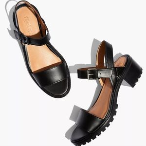 New Madewell The Erin Lugsole Sandal Black